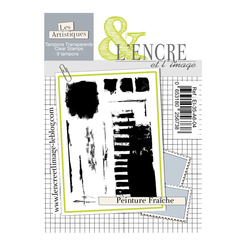 Tampon l'encre et l'image : Peinture fraiche
