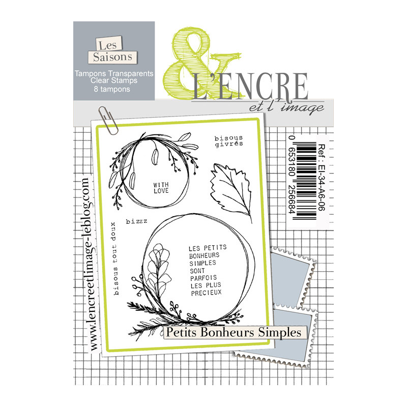 Tampon l'encre et l'image : Petits bonheurs simples