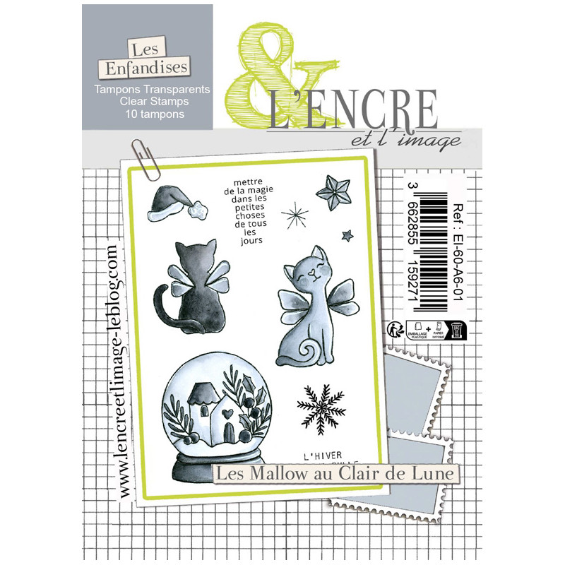 Tampon clear - Les Mallow au Clair de Lune - L'Encre et l'Image