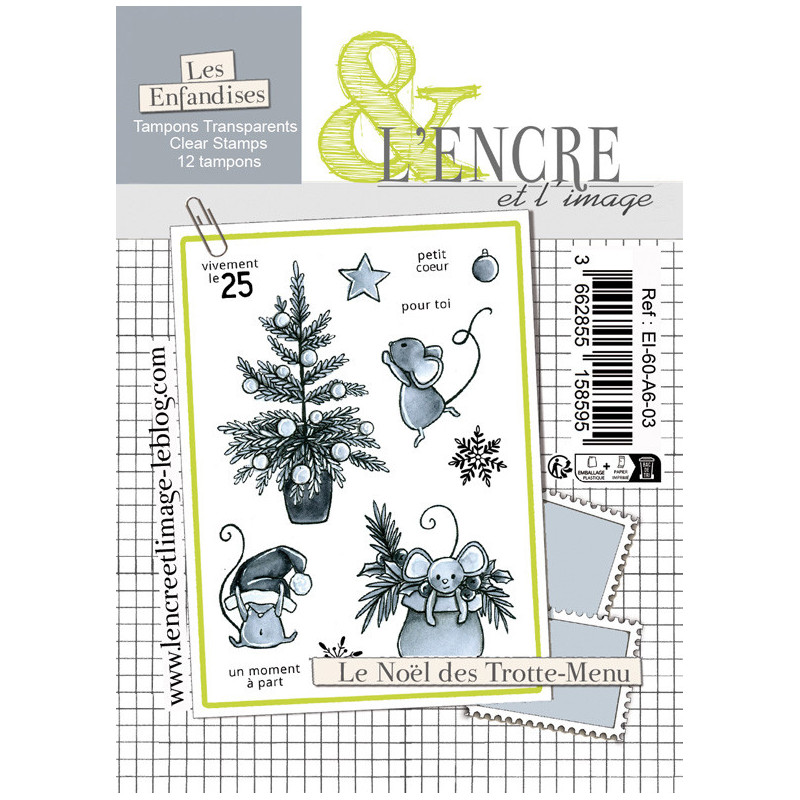 Tampon clear - Le Noël des Trotte-Menu - L'Encre et l'Image 