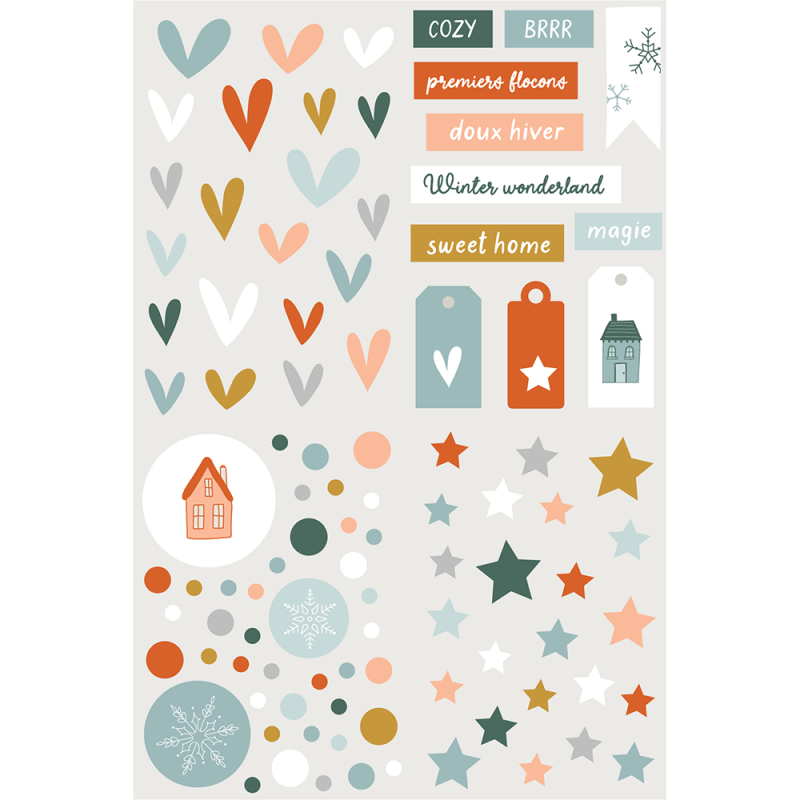 Stickers relief Etoile des neiges - HA PI Little Fox 