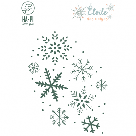 Matrice de découpe Fond flocons - HA PI Little Fox 