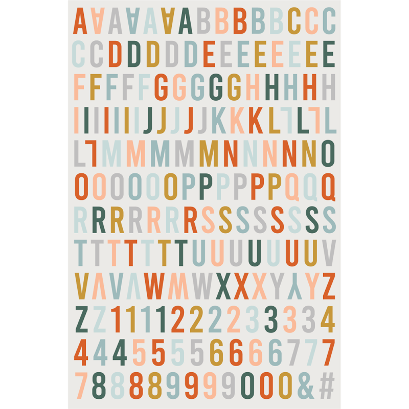 Alphabet relief Etoile des neiges - HA PI Little Fox 