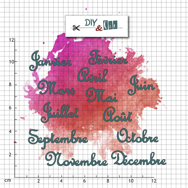 Set de die : Mois de l'année V2 - DIY and Cie 