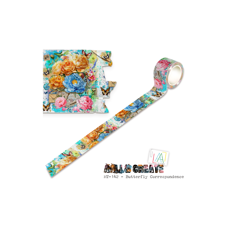 MT-142 - Masking Tape - Butterfly Correspondence (Layer-It-Up!) - AALL and Create 