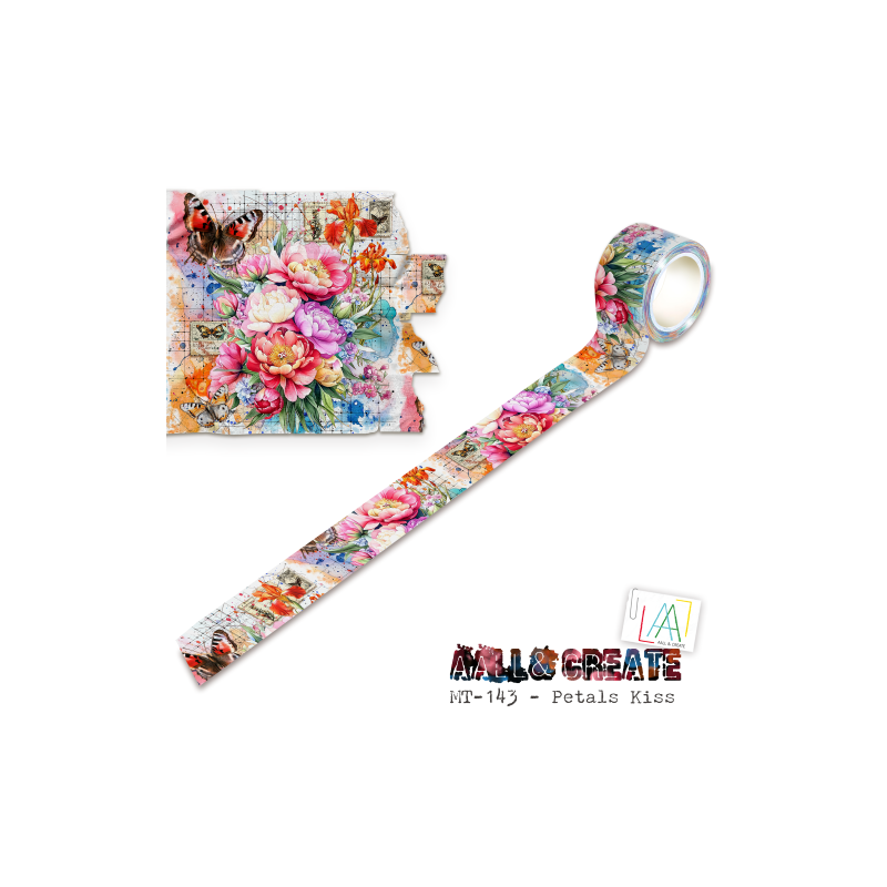 MT-143 - Masking Tape - Petals Kiss (Layer-It-Up!) - AALL and Create