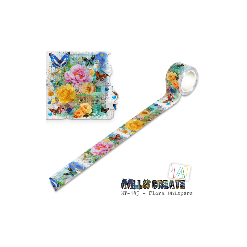 MT-145 - Masking Tape - Flora Whispers (Layer-It-Up!) - AALL and Create
