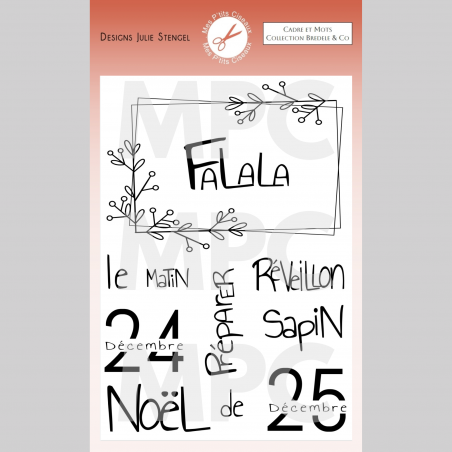 Tampons planche Cadre et mots - Mes Ptits Ciseaux 