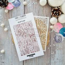 POCHOIR A6 ECORCE ALT118 - Chou and Flower 