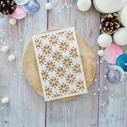 POCHOIR A6 MOTIF JACQUARD ALT117 - Chou and Flower 