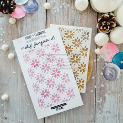 POCHOIR A6 MOTIF JACQUARD ALT117 - Chou and Flower 