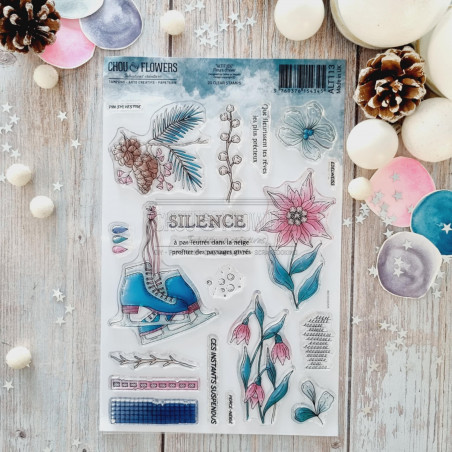 CLEAR A5 FLEURS D'HIVER ALT113 - Chou and Flower 