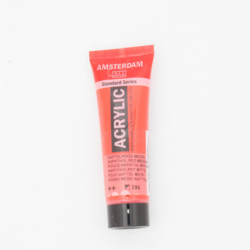 Peinture acrylique Amsterdam 20 ml : Rouge Naphtol moyen semi opaque 