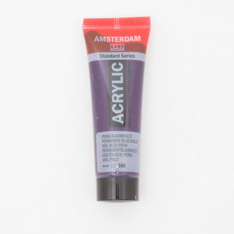 Peinture acrylique Amsterdam 20 ml : Permanent bleu violet 