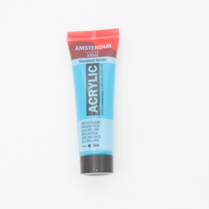 Peinture acrylique Amsterdam 20 ml :Bleu brillant opaque 