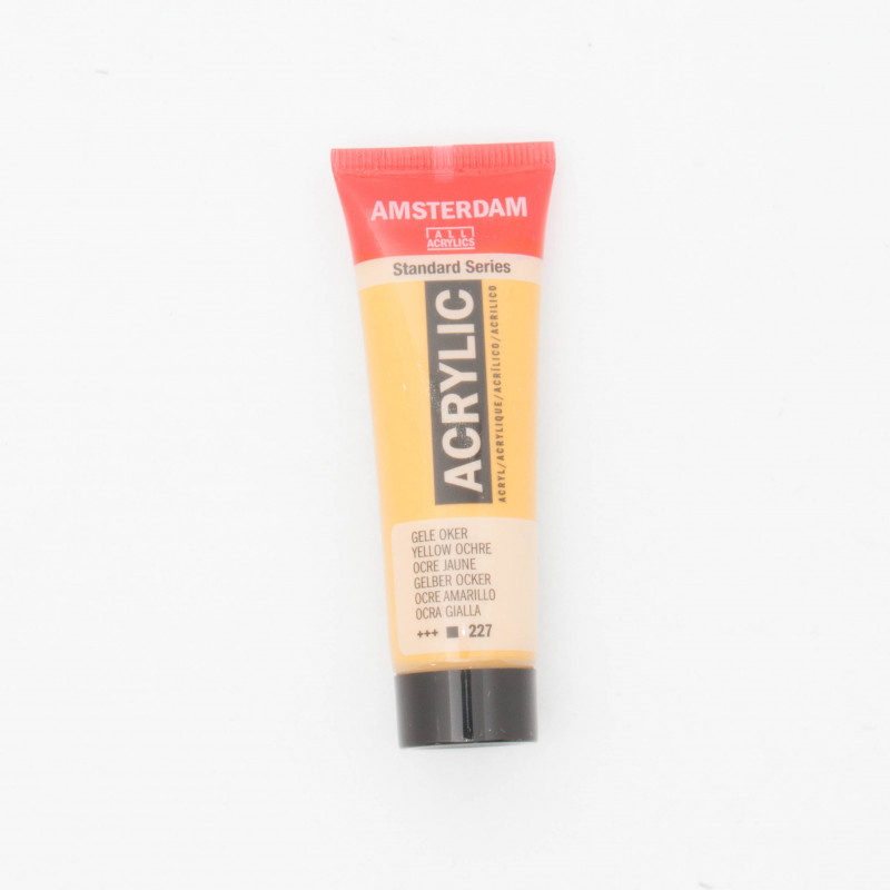 Peinture acrylique Amsterdam 20 ml : Ocre jaune opaque 