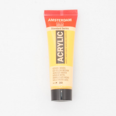Peinture acrylique Amsterdam 20 ml : Jaune Azo Moyen semi opaque 