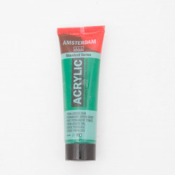Peinture acrylique Amsterdam 20 ml : Vert permanent foncé 