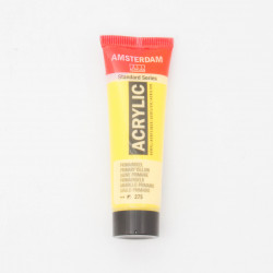 Peinture acrylique Amsterdam 20 ml : Jaune primaire semi opaque 