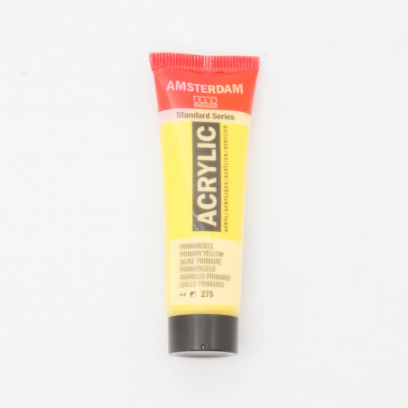 Peinture acrylique Amsterdam 20 ml : Jaune primaire semi opaque 