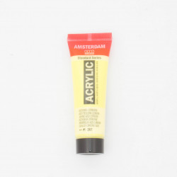 Peinture acrylique Amsterdam 20 ml : Jaune Azo Citron semi opaque 