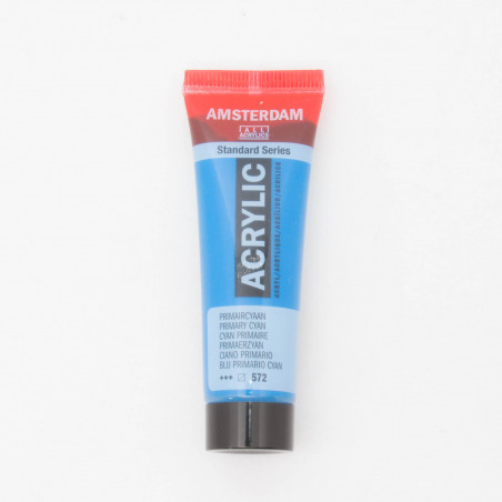 Peinture acrylique Amsterdam 20 ml : Cyan primaire 