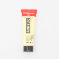 Peinture acrylique Amsterdam 20 ml : Jaune Titane nickel opaque 