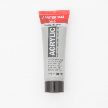 Peinture acrylique Amsterdam 20 ml : Gris neutre opaque 