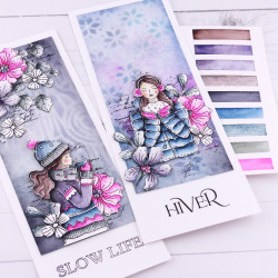 POCHOIR A6 MOTIF JACQUARD ALT117 - Chou and Flower 