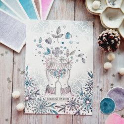 POCHOIR A6 CRISTAUX ALT116 - Chou and Flower 