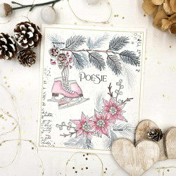CLEAR A5 FLEURS D'HIVER ALT113 - Chou and Flower 