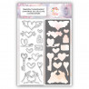 Set Combinable : Coeurs - Tampons transparents + matrice de découpe coordonnée