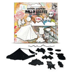 DI-103 - Die-Cutting Die Set - Campout Magic - AALL and Create 