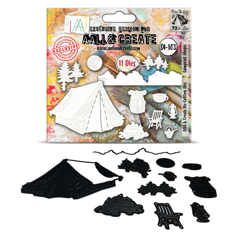 DI-103 - Die-Cutting Die Set - Campout Magic - AALL and Create 