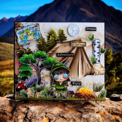 DI-103 - Die-Cutting Die Set - Campout Magic - AALL and Create 