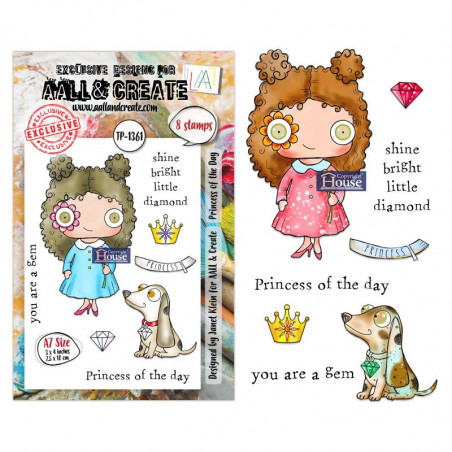 Tampon Clear - 1361 -Princess of the Day - AALL and Create 