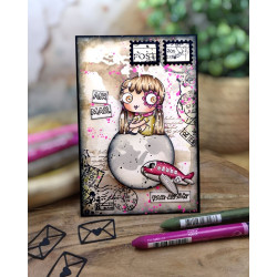 Tampon Clear - 1338 -Postcard Shuffle - AALL and Create 