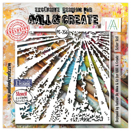 AALL and Create 256 - 6'x6' Stencil- Solar Veil 