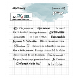 Tampon clear : Amour et cie - DIY and Cie 