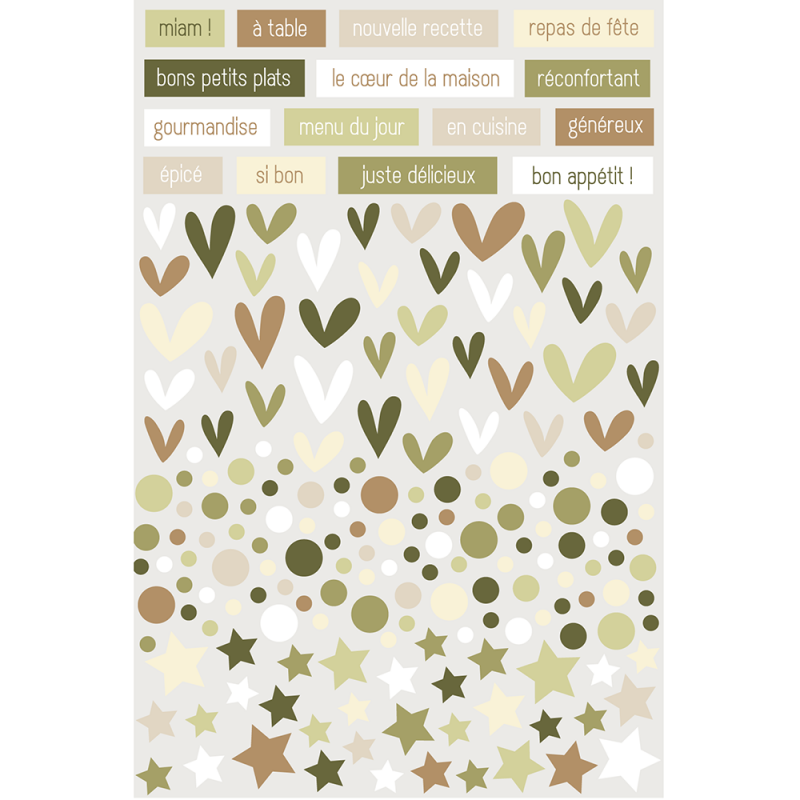 Stickers relief Recette de famille - HA PI Little Fox 