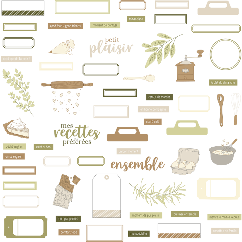 Die-cuts Recette de famille - HA PI Little Fox 