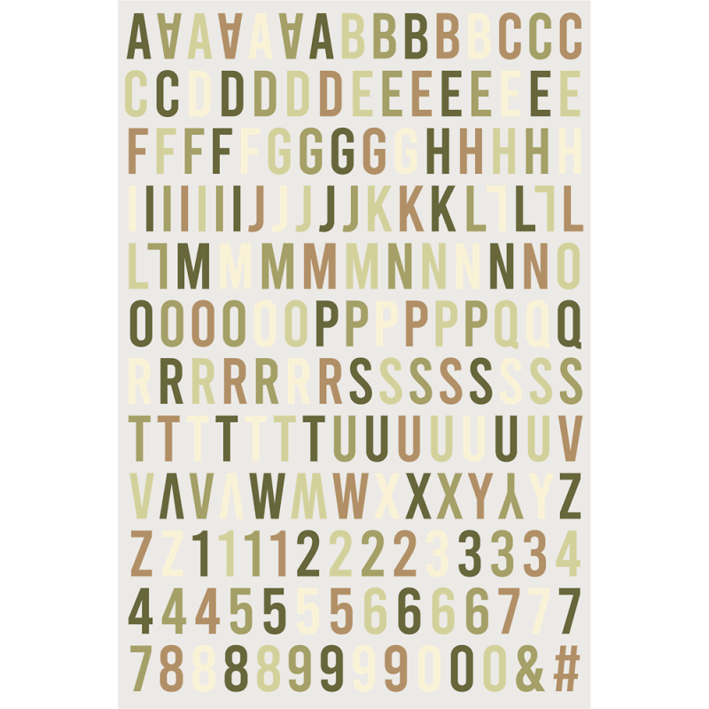 Alphabet relief Recette de famille - HA PI Little Fox 