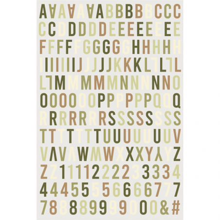 Alphabet relief Recette de famille - HA PI Little Fox 