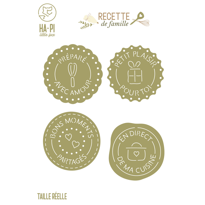 Matrices de découpe Sceaux gourmands - HA PI Little Fox 