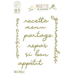 Matrices de découpe Mots en cuisine - HA PI Little Fox 