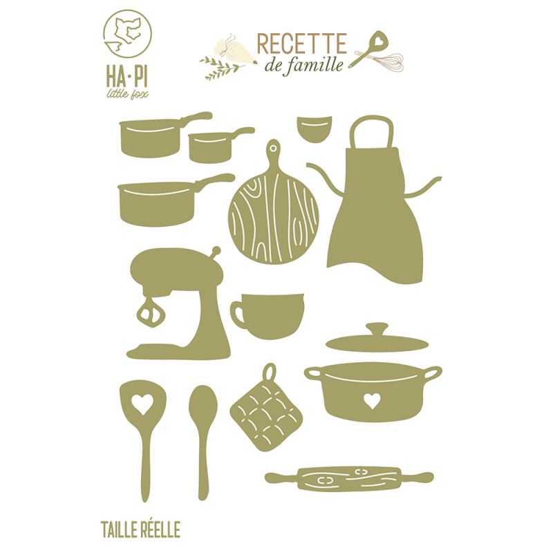 Matrices de découpe Ustensiles - HA PI Little Fox 