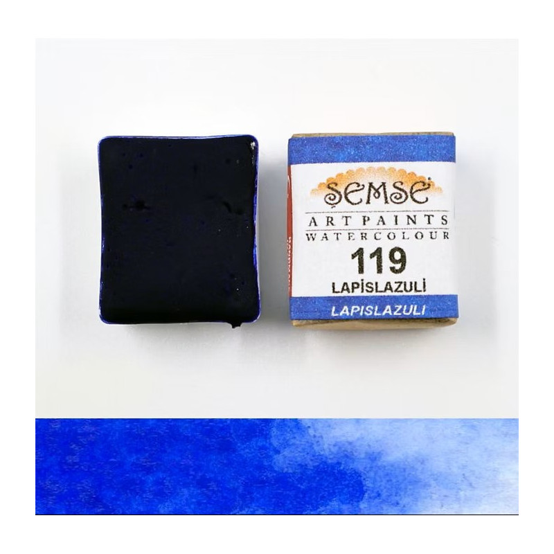 1/2 godet Aquarelle artisanale - Lapis Lazuli 