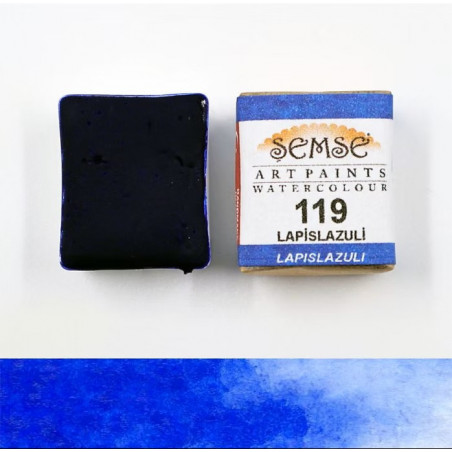 1/2 godet Aquarelle artisanale - Lapis Lazuli 