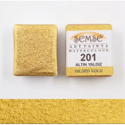 1/2 godet Aquarelle artisanale - Or 