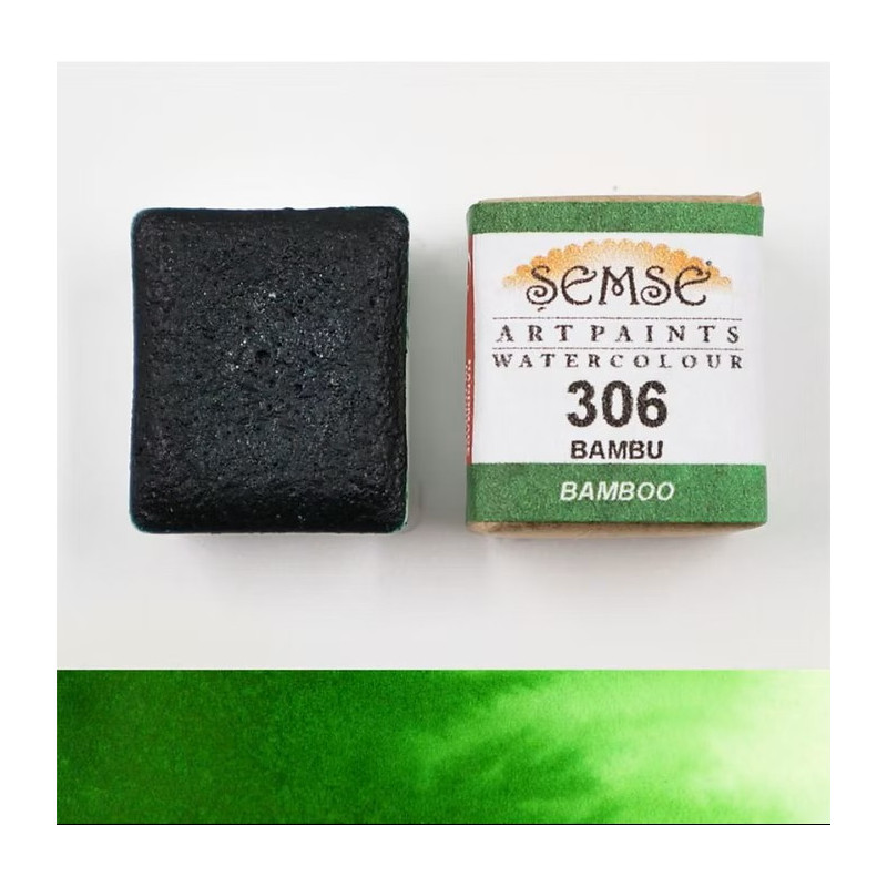 1/2 godet Aquarelle artisanale - Bambou 